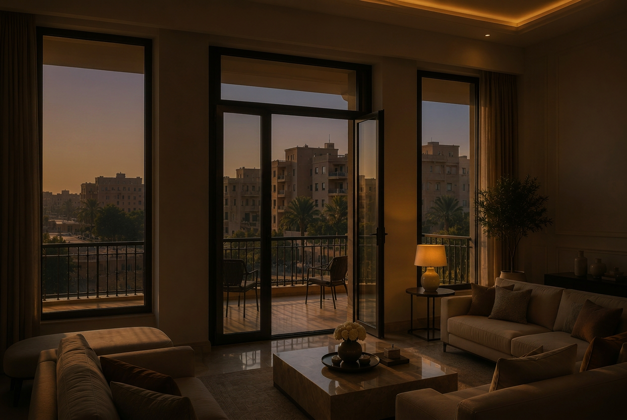 Appartement au Caire au coucher du soleil